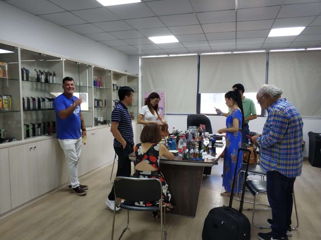 Customer visit factory